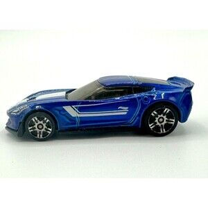 Hot Wheels Corvette  C7 Z06 GM NAVY BLUE  WHITE‎ STRIPES